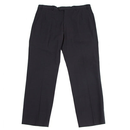 ARMANI COLLEZIONI Poly Rayon No-Tuck Pants Navy Size 54R