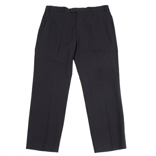 ARMANI COLLEZIONI Poly Rayon No-Tuck Pants Navy Size 54R