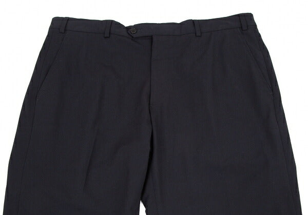 ARMANI COLLEZIONI Poly Rayon No-Tuck Pants Navy Size 54R