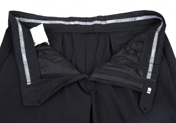 ARMANI COLLEZIONI Poly Rayon No-Tuck Pants Navy Size 54R
