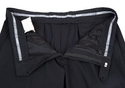ARMANI COLLEZIONI Poly Rayon No-Tuck Pants Navy Size 54R