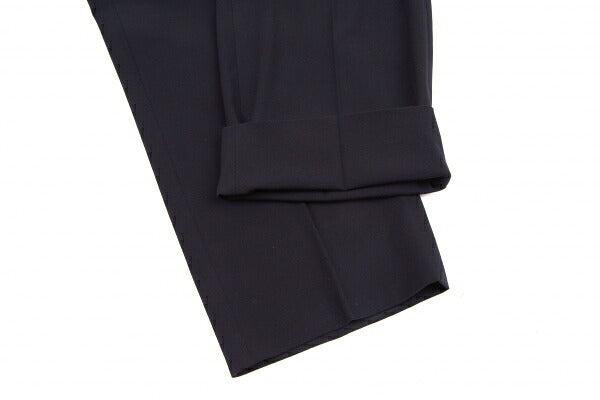 ARMANI COLLEZIONI Poly Rayon No-Tuck Pants Navy Size 54R