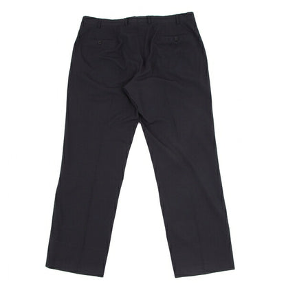 ARMANI COLLEZIONI Poly Rayon No-Tuck Pants Navy Size 54R