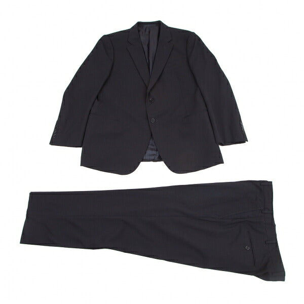 ARMANI COLLEZIONI Poly Rayon No-Tuck Pants Navy Size 54R