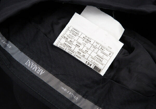 ARMANI COLLEZIONI Poly Rayon No-Tuck Pants Navy Size 54R
