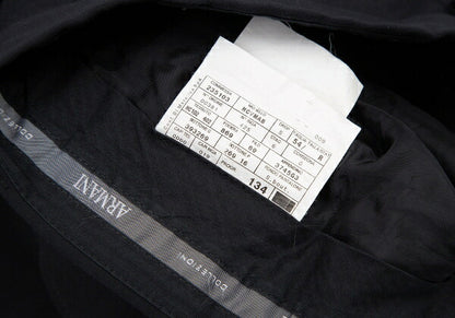 ARMANI COLLEZIONI Poly Rayon No-Tuck Pants Navy Size 54R