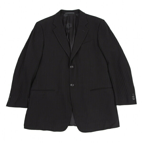 ARMANI COLLEZIONI Shadow Stripe Jacket Black Size 52R