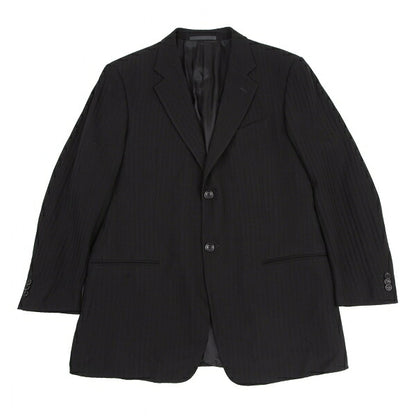 ARMANI COLLEZIONI Shadow Stripe Jacket Black Size 52R