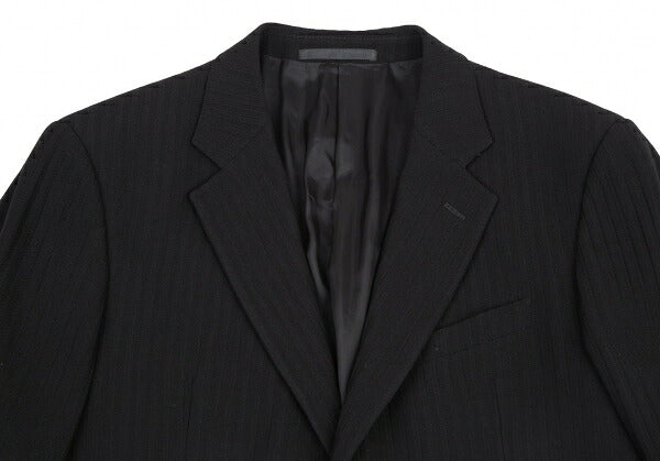 ARMANI COLLEZIONI Shadow Stripe Jacket Black Size 52R