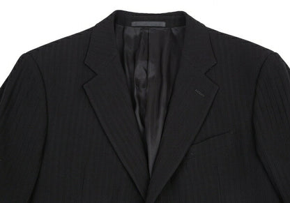 ARMANI COLLEZIONI Shadow Stripe Jacket Black Size 52R