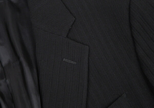 ARMANI COLLEZIONI Shadow Stripe Jacket Black Size 52R