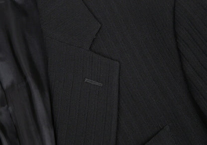 ARMANI COLLEZIONI Shadow Stripe Jacket Black Size 52R