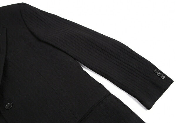 ARMANI COLLEZIONI Shadow Stripe Jacket Black Size 52R