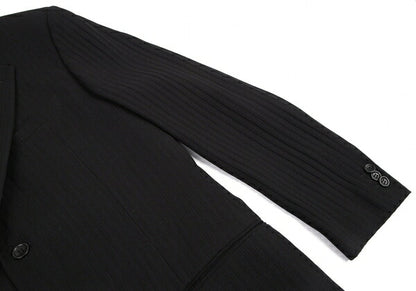 ARMANI COLLEZIONI Shadow Stripe Jacket Black Size 52R