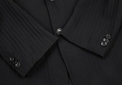 ARMANI COLLEZIONI Shadow Stripe Jacket Black Size 52R