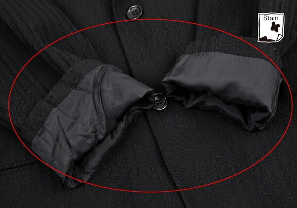 ARMANI COLLEZIONI Shadow Stripe Jacket Black Size 52R