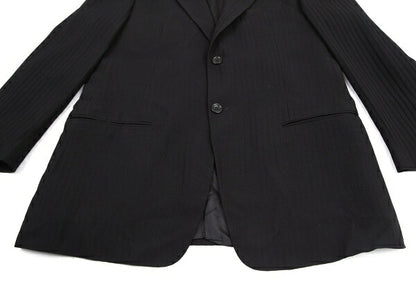ARMANI COLLEZIONI Shadow Stripe Jacket Black Size 52R