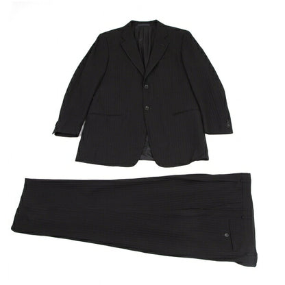 ARMANI COLLEZIONI Shadow Stripe Jacket Black Size 52R
