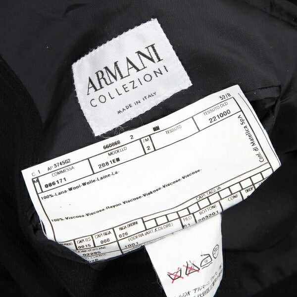 ARMANI COLLEZIONI Shadow Stripe Jacket Black Size 52R