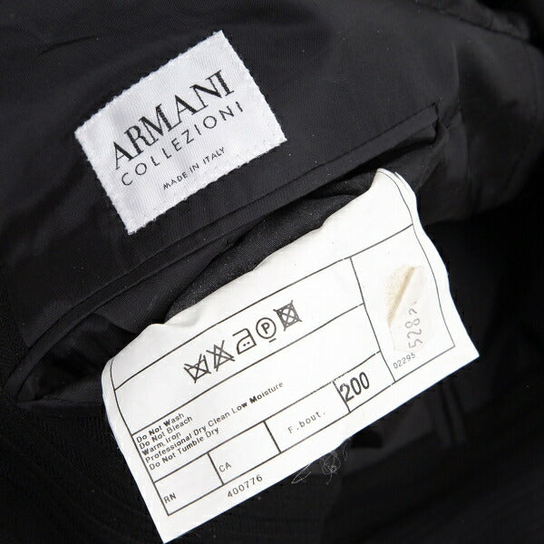 ARMANI COLLEZIONI Shadow Stripe Jacket Black Size 52R