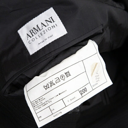 ARMANI COLLEZIONI Shadow Stripe Jacket Black Size 52R