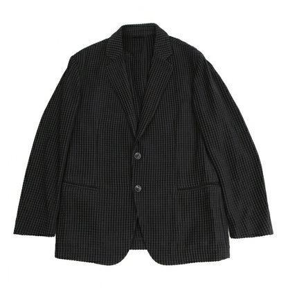 GIORGIO ARMANI Velour Stripe Jacket Black Size 50