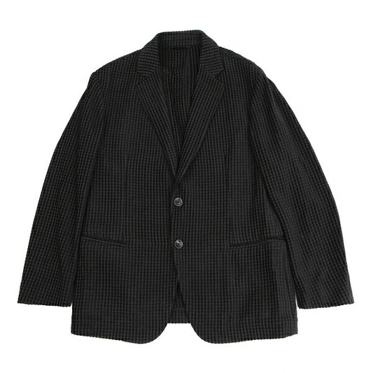 GIORGIO ARMANI Velour Stripe Jacket Black Size 50