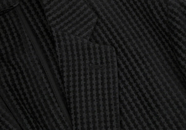 GIORGIO ARMANI Velour Stripe Jacket Black Size 50
