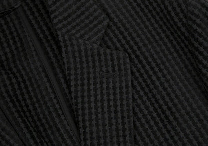GIORGIO ARMANI Velour Stripe Jacket Black Size 50