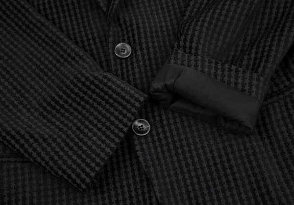 GIORGIO ARMANI Velour Stripe Jacket Black Size 50