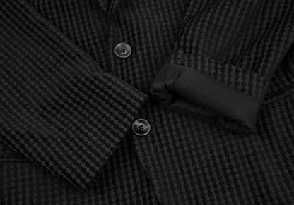 GIORGIO ARMANI Velour Stripe Jacket Black Size 50