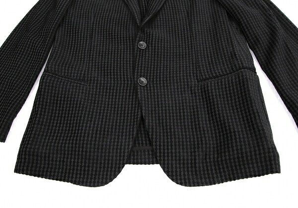 GIORGIO ARMANI Velour Stripe Jacket Black Size 50