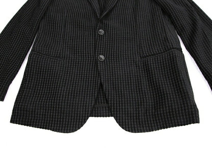 GIORGIO ARMANI Velour Stripe Jacket Black Size 50