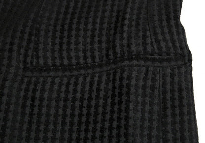 GIORGIO ARMANI Velour Stripe Jacket Black Size 50