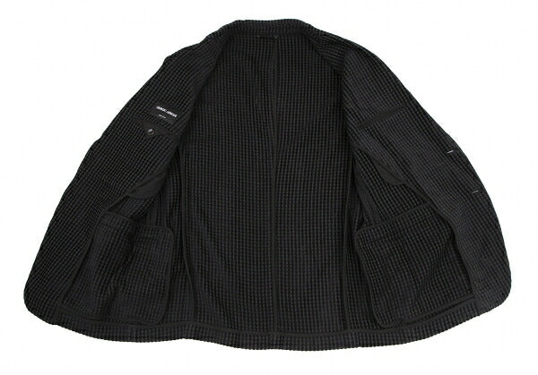 GIORGIO ARMANI Velour Stripe Jacket Black Size 50