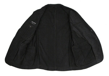 GIORGIO ARMANI Velour Stripe Jacket Black Size 50