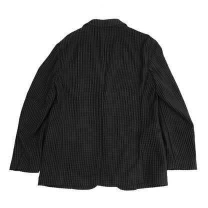 GIORGIO ARMANI Velour Stripe Jacket Black Size 50