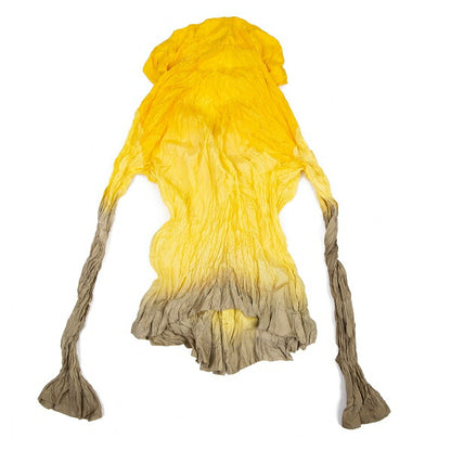 ISSEY MIYAKE Wrinkle Pleated Gradation Jacket Yellow Size M
