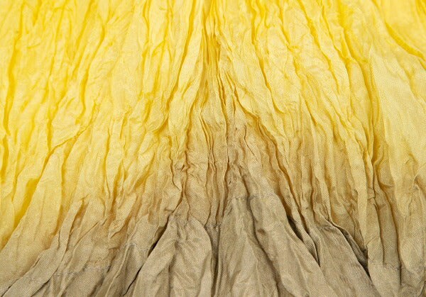 ISSEY MIYAKE Wrinkle Pleated Gradation Jacket Yellow Size M