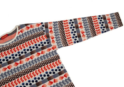 KENZO Wool Nylon All-Over Pattern Sweater Multi Size M