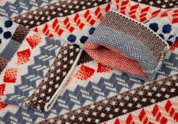 KENZO Wool Nylon All-Over Pattern Sweater Multi Size M