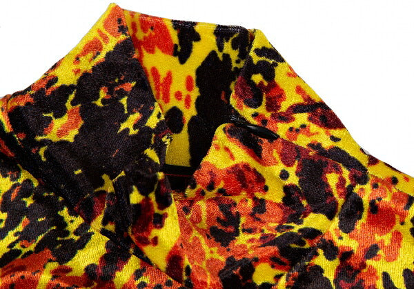 Jean Paul GAULTIER CLASSIQUE Splash Velvet Blouse Size 40