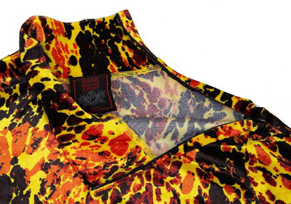 Jean Paul GAULTIER CLASSIQUE Splash Velvet Blouse Size 40