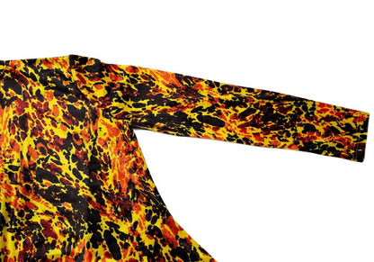 Jean Paul GAULTIER CLASSIQUE Splash Velvet Blouse Size 40