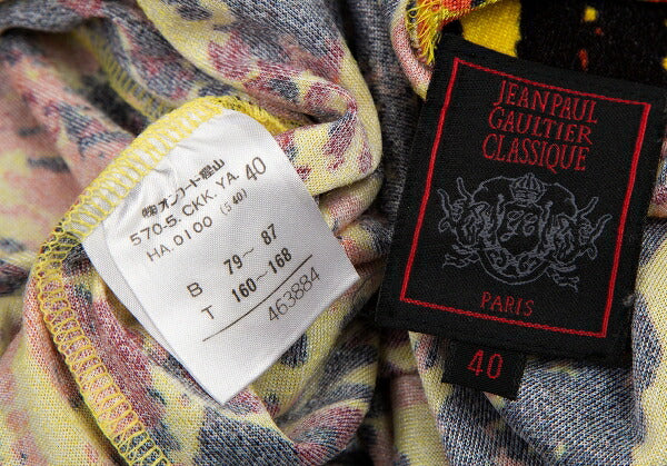 Jean Paul GAULTIER CLASSIQUE Splash Velvet Blouse Size 40