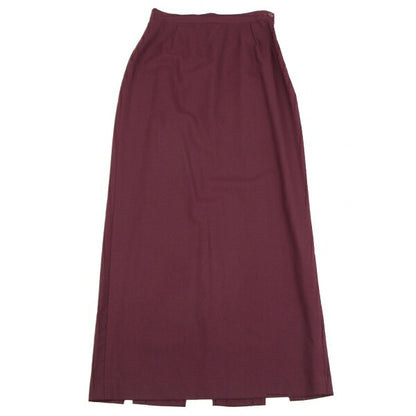 Jean Paul GAULTIER CLASSIQUE Wool Hem Cut Skirt Wine Size 40