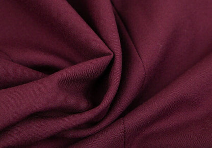 Jean Paul GAULTIER CLASSIQUE Wool Hem Cut Skirt Wine Size 40