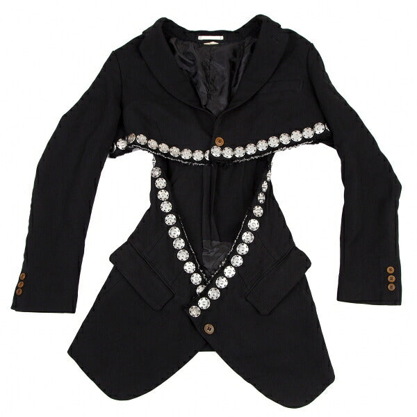 COMME des GARCONS HOMME PLUS 16SS Poly Jacket Black Size XS