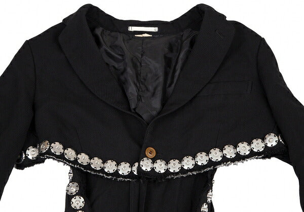 COMME des GARCONS HOMME PLUS 16SS Poly Jacket Black Size XS