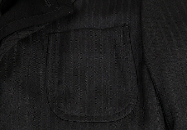 COMME des GARCONS HOMME PLUS Stripe Jacket Black Size XS